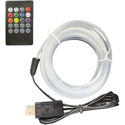 Éclairage D'Ambiance pour Automobiles - Bande Lumineuse LED 7 Couleurs À Commande Vocale | Luminaire Mural pour Ambiance Pièce