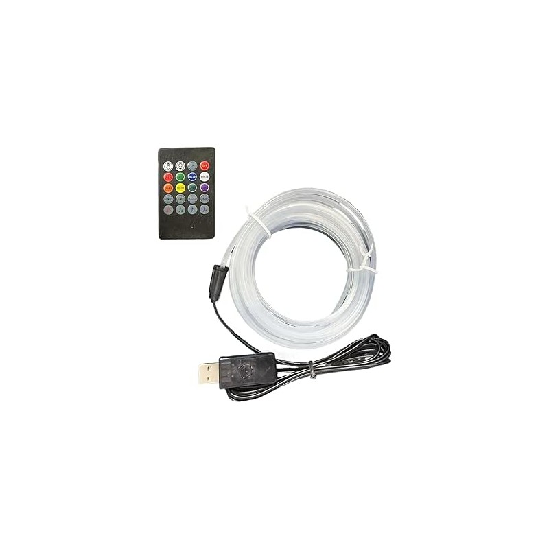 Éclairage D'Ambiance pour Automobiles - Bande Lumineuse LED 7 Couleurs À Commande Vocale | Luminaire Mural pour Ambiance Pièce