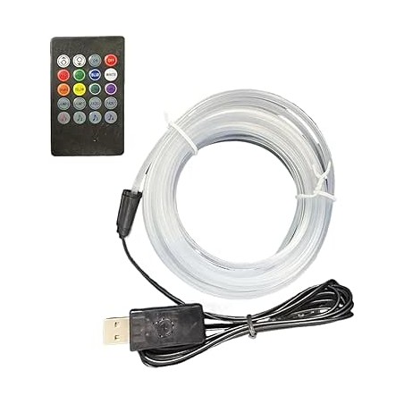 Éclairage D'Ambiance pour Automobiles - Bande Lumineuse LED 7 Couleurs À Commande Vocale | Luminaire Mural pour Ambiance Pièce