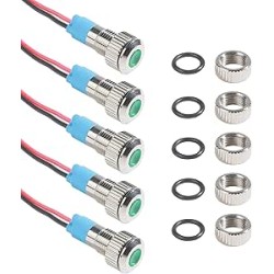 Flaconi 5PCS Voyant LED de Voiture,Voyant Led 12v,Lampe Témoin 12v,Lampe Témoin 12 Volts,Voyant 12v,Signal Indicateurs Lumières,