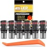 Ampoules T10 W5W LED CANBUS 12V Rouge Brillant 194 501 168 2825 18-SMD 2015 Chipset Wedge Intérieur de Voiture Dôme Porte Courto