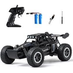 rc Car Voiture télécommandée RC Voitures 1:16 Tout-Terrain Monster Truck Phares à LED, Jouet de Voiture RC 20 km/h Cadeau pour E