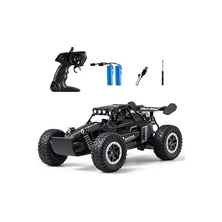 rc Car Voiture télécommandée RC Voitures 1:16 Tout-Terrain Monster Truck Phares à LED, Jouet de Voiture RC 20 km/h Cadeau pour E