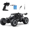 rc Car Voiture télécommandée RC Voitures 1:16 Tout-Terrain Monster Truck Phares à LED, Jouet de Voiture RC 20 km/h Cadeau pour E