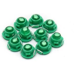 Sourcingmap® 10 pcs T4.7 LED verte Tableau de bord Jauge ampoule lampe pour intérieur de voiture
