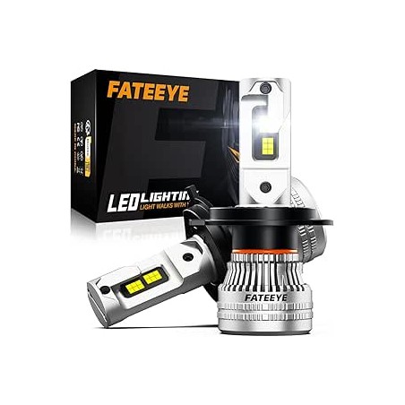 Ampoule H4 LED 200W 44000LM - 900% 6500K Blanc Froid, Plus de 100 000 Heures de Durée de vie, Ampoule LED H4 12V pour Phares de 