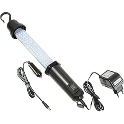 as - Schwabe Lampe LED rechargeable - 200 Lumens / 3 W - 60 LEDs - blanc froid 6400K - batterie NiMH 1800mAh - charge secteur + 