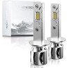 Ampoule H1 LED 26000LM, 120W, 6500K Lumière Blanche, Remplacement pour Halogènes, 1:1 Taille Halogène, Plug and Play, 70000+ Heu