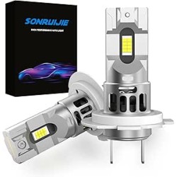 2024 H7 Ampoule LED Voiture Anti Erreur Pour Voitures et Motos,CSP 100W 16000lm,6000K 400% de luminosité,Remplacement Ampoule Ha