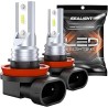 SEALIGHT H11 LED Ampoules, H8 H9 H16, 350% de luminosité 6 000 LM 6 500 K, Ampoules halogènes de Rechange pour Voitures, camions