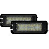 AUTO-STYLE Eclairage des Plaques d'Immatriculation LED compatible avec Audi/Volkswagen/Skoda/Seat/Porsche/Bentley divers modèles