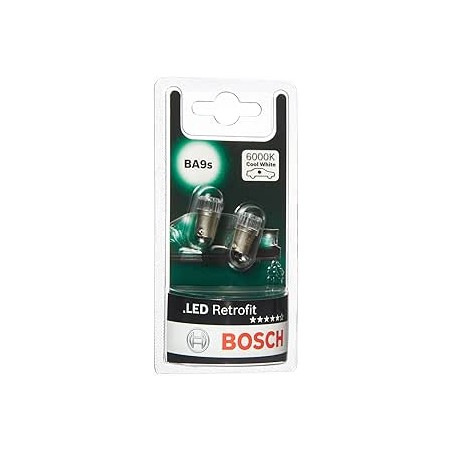 Bosch -T4W LED Retrofit lampes auto - 12 V 1 W BA9s - 2 ampoules