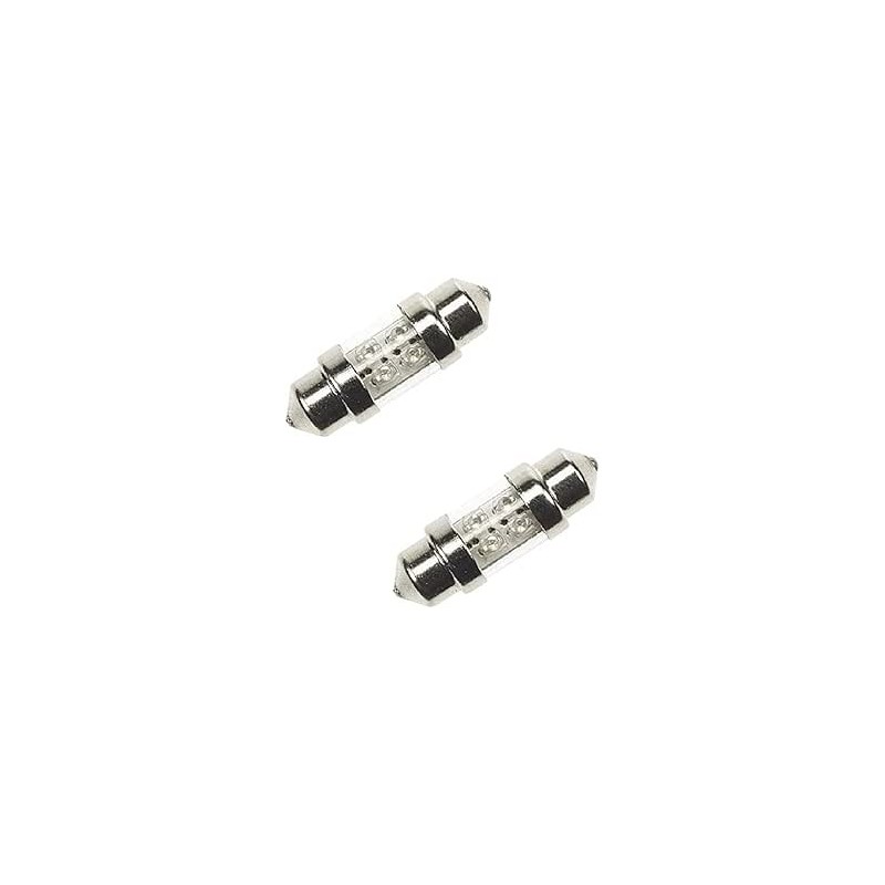 2x AMPOULE LED NAVETTE 12V 8W SV8.5 11 x 30 PLAFONNIER PLAQUE IMMATRICULATION VOITURE JAPONAISE