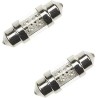 2x AMPOULE LED NAVETTE 12V 8W SV8.5 11 x 30 PLAFONNIER PLAQUE IMMATRICULATION VOITURE JAPONAISE