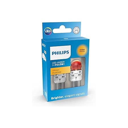 Philips Ultinon Pro6000 LED lampe de signalisation automobile (PY21/5W amber)
